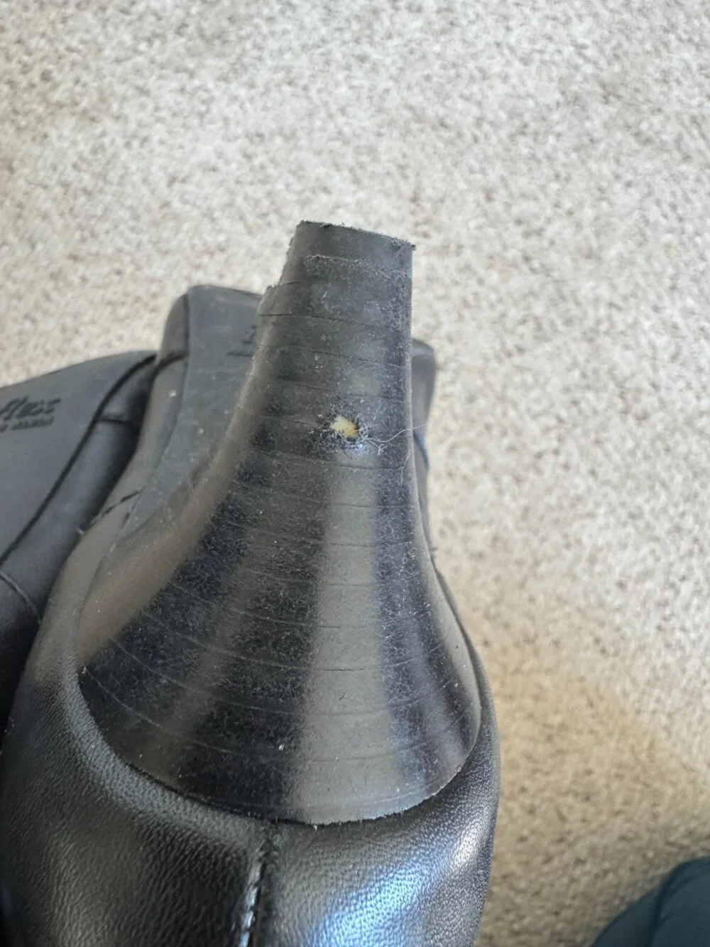 Anne Klein Black Leather Ankle Zip Boots Sz 9.5 M